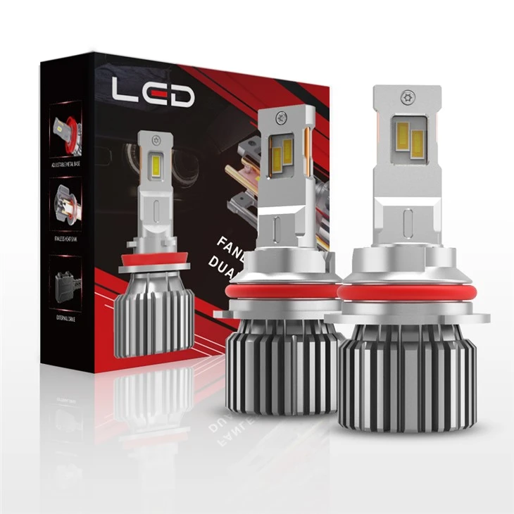 Segondè klète 6000LM Super dirije Fanless Auto Limyè 9004